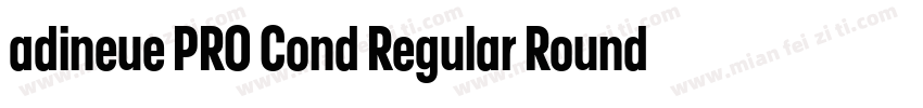 adineue PRO Cond Regular Rounded字体转换